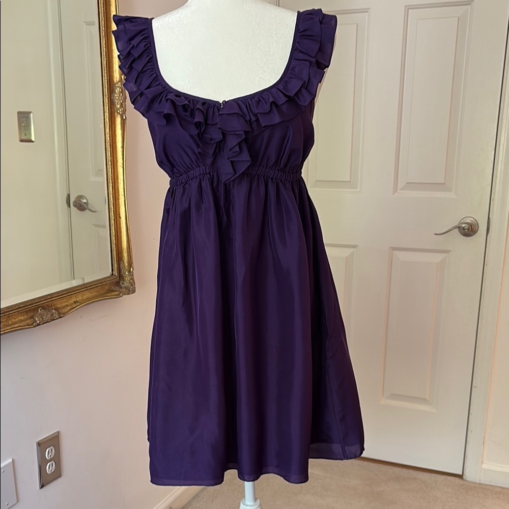 Purple Ruffle Dress